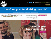 Tablet Screenshot of nationalartsfundraisingschool.com